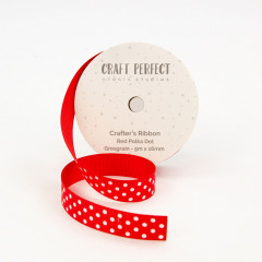 Tonic Studio Crafters Ribbon - Red Polka Dot