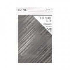 Tonic Foiled Kraft Card - Silver Strokes