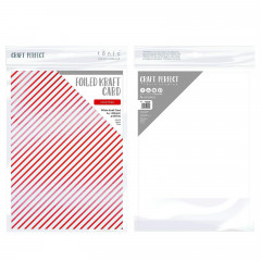 Tonic Foiled Kraft Card - Candy Stripe