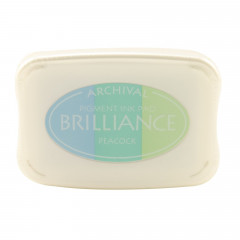Brilliance Pigment Ink Pad - 3-color peacock