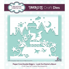 PaperCuts Craft Dies - Double Edger Look out Santas about