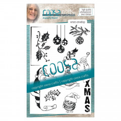 Coosa Crafts Clear Stamps - Xmas Briefumschlag