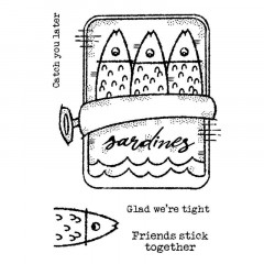 Woodware Clear Stamps - Sardine Tin