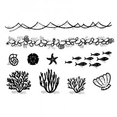 Woodware Clear Stamps - Sea Elements