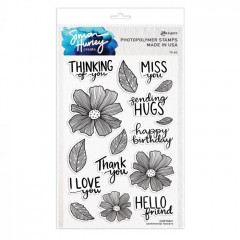 Simon Hurley Clear Stamps - Sentimental Flowers