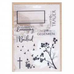 Stanzschablone  Clear Stamps Set - Trauer