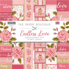 Endless Love 8x8 Embellishment Pad