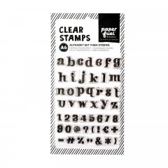 Clear Stamps - Alphabet get them Stripes