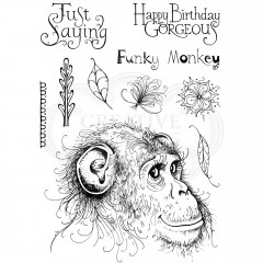 Pink Ink Designs Clear Stamps - Funky Monkey