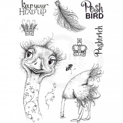 Pink Ink Designs Clear Stamps - Postrich
