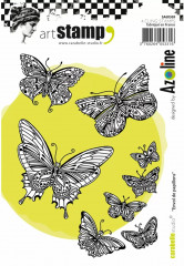 Cling Stamps - Flight Of Butterflies