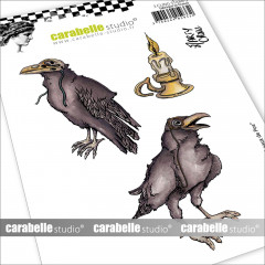 Carabella Cling Stamps - Poes Ravens