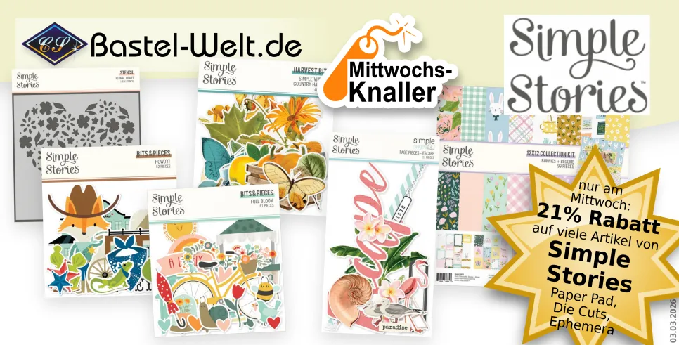 Simple Stories bei den Mittwochs-Knallern!