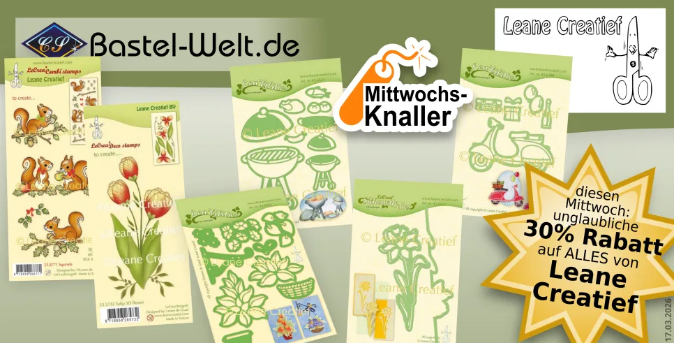 Leane Creatief bei den Mittwochs-Knaller mit 30% Rabatt!