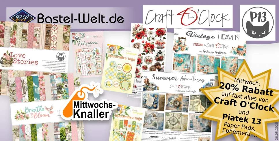 Piatek 13 und Craft O'Clock bei den Mittwochs-Knallern!