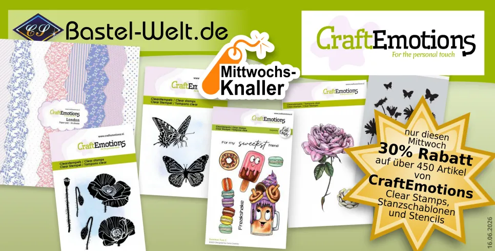 30% auf über 450 Artikel von CratEmotions!