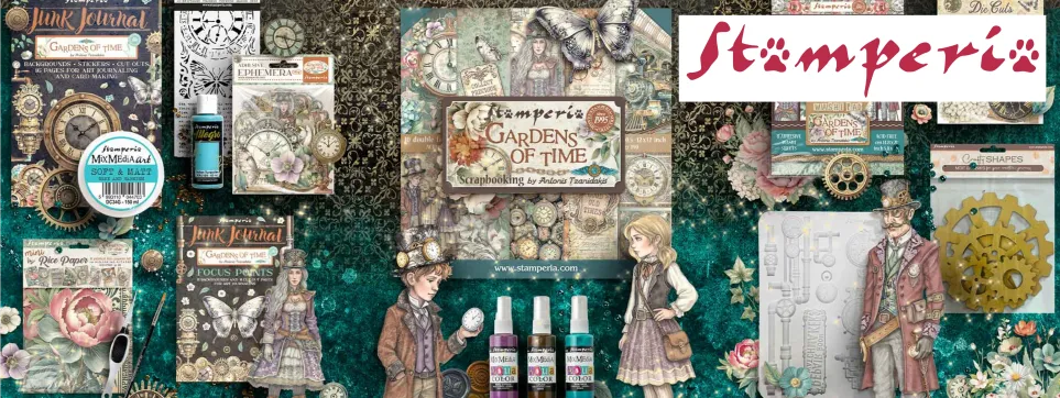 Stamperia "Gardens of Time" und "House of Roses"