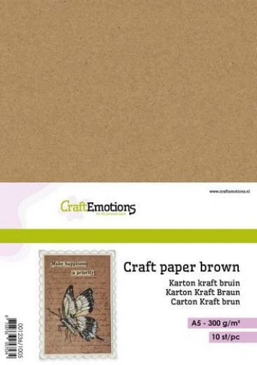 CraftEmotions A4 Craft Paper - brown