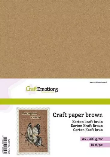 CraftEmotions A4 Craft Paper - brown