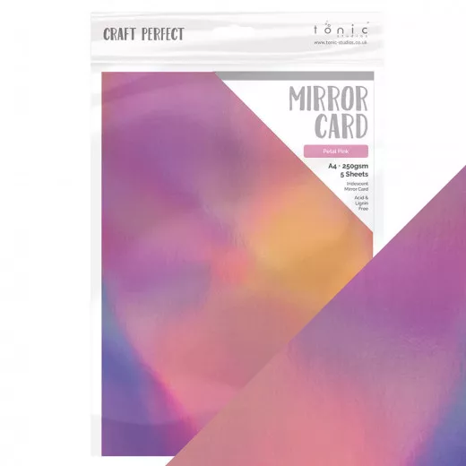 Tonic Mirror Card Irridescent - Petal Pink