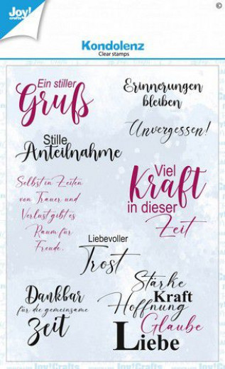 Joy! Crafts - Clear Stamps - Kondolenz