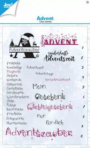 Joy! Crafts - Clear Stamps - Advent (DE)