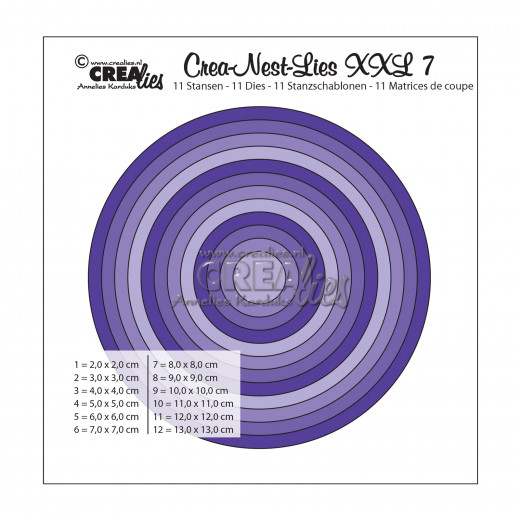 Crea-Nest-Lies XXL Stanze - Nr. 7 - rund basis