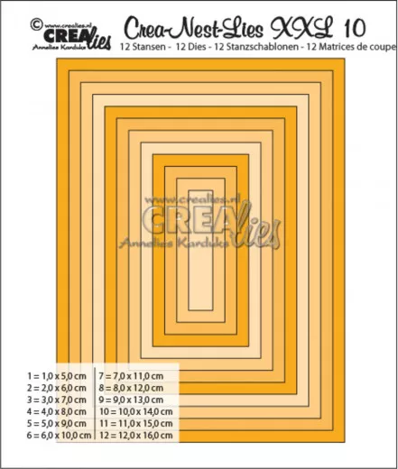 Crea-Nest-Lies XXL Stanze - Nr. 10 - Rechteck basis