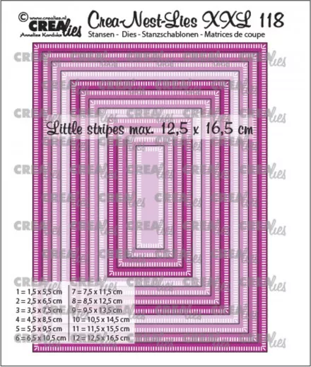 Crea-Nest-Lies XXL Stanze - Nr. 118 - Rechtecke