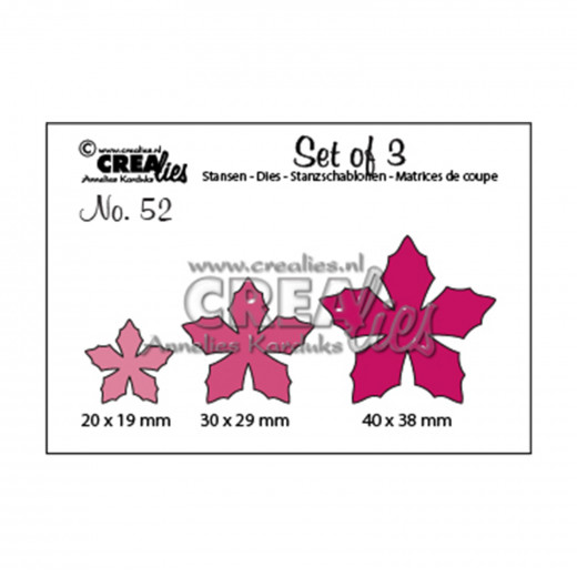 Set of 3 Stanze - Nr. 52 - Blumen 23