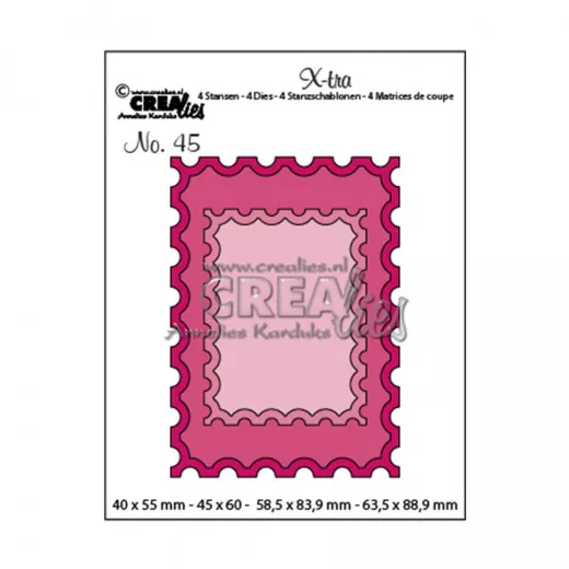 X-tra Fold Open Stanze - Nr. 45 - ATC Stempel + kleinerer Stempe