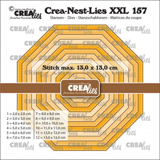 Crea-Nest-Lies XXL Stanze - Nr. 157 - Achteck glatt