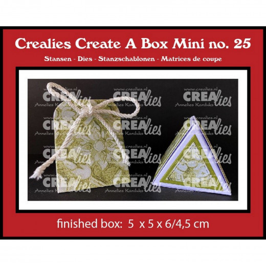 CREAlies Create A Box - No. 25 - mini dreieckige Box