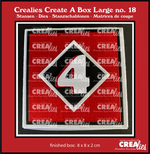 CREAlies Create A Box - No. 18 - Adventsbox 8 cm mit Zahlen