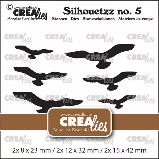 CREAlies Silhouetzz No. 5 - Fliegende Vögel