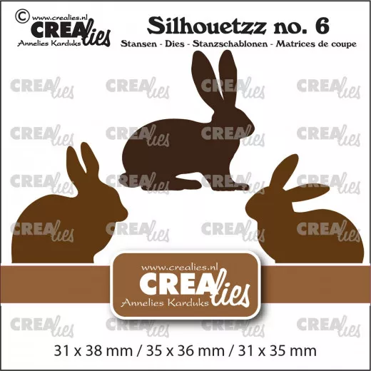 CREAlies Silhouetzz No. 6 - Kaninchen/Hasen