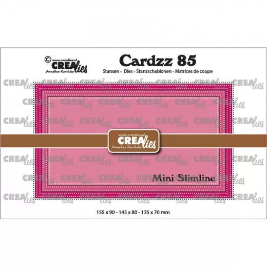 CREAlies Cardzz - Mini Slimline E mit Doppelpunktlinie