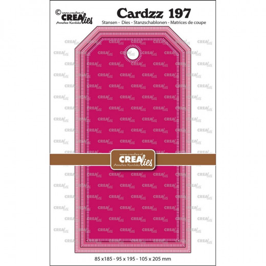 CREAlies Cardzz - No. 197 Slimline Etiketten mit kleinen Streifen