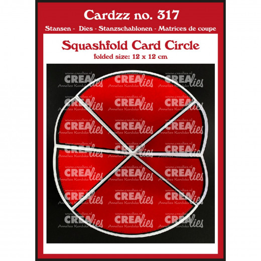 CREAlies Cardzz - No. 317 - Squash-Faltkarte – Kreis