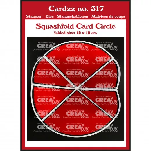 CREAlies Cardzz - No. 317 - Squash-Faltkarte – Kreis