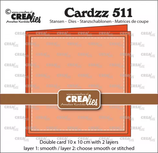 CREAlies Cardzz Doppelkarte 10x10 cm