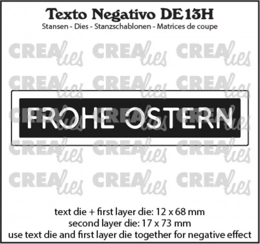 CREAlies Texto - FROHE OSTERN horizontal (DE)