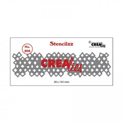 CREAlies Stencilzz - Nr. 202 - wonky squares