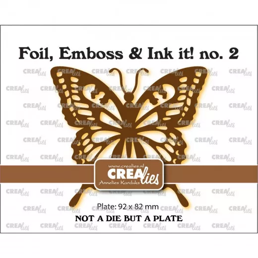 CREAlies Foil, Emboss and Ink it - Schwalbenschwanz-Schmetterlin