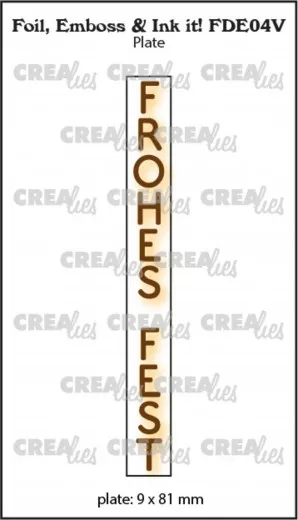 CREAlies Foil, Emboss and Ink it - FROHES FEST (DE)