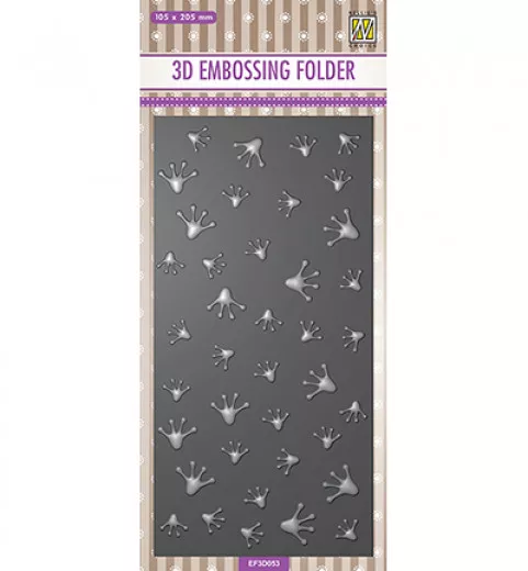 3D Embossing Folder - Slimline Froschpfotenabdrücke