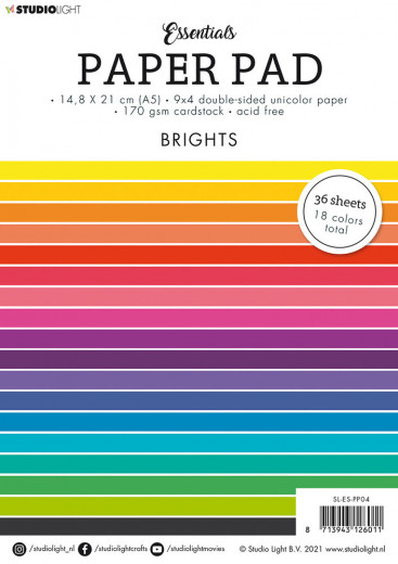 A5 Paper Pad - Essentials Brights Nr. 4