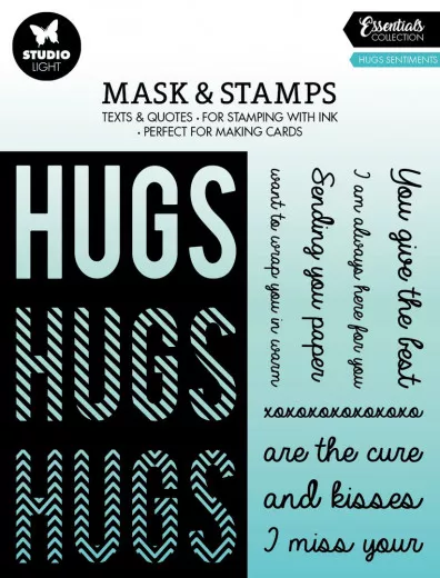 Studio Light Mask Stencil and Clear Stamps - Essentials Nr. 4