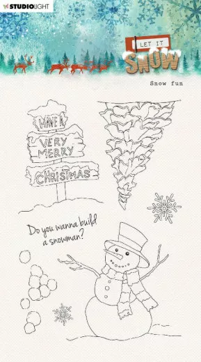 Studio Light Clear Stamps - Let it snow Nr. 265