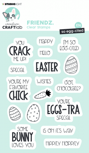 Studio Light Clear Stamps - Friendz Nr. 416 - So egg-cited